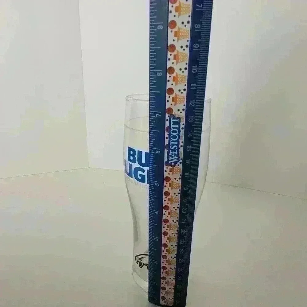 VTG Philadelphia Eagles NFL Bud Light Preimum Larger Style 16 Oz Pint Glass - Picture 7 of 10